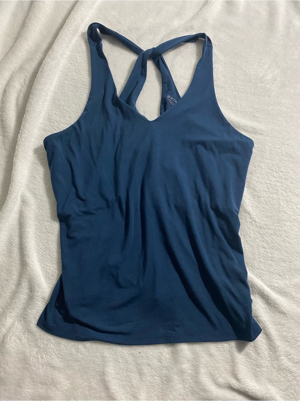 Athleta Deep Blue Cross-Back Tank